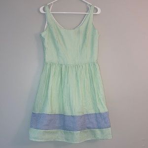Gingham green & blue dress by Duffield Lane, size M